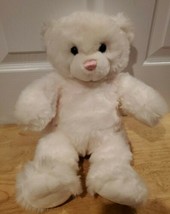 Build a Bear - White w/Tinges of Pink BAB 16&quot; Plush Stuffed Animal - £11.40 GBP