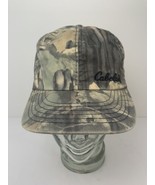 Vintage Cabelas Hat Camo Hunting Lined Cap with Ear Flaps Camouflage Med... - £39.41 GBP