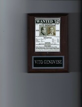 VITO GENOVESE WANTED POSTER PLAQUE MAFIA ORGANIZED CRIME MOBSTER MOB - £3.10 GBP