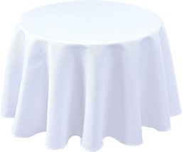 Textured Fabric Round Tablecloths 60 Inches for Tables Diameters from 20&quot; to 40&quot; - £17.83 GBP