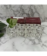Lilian Vernon Vintage 70s Lucite Napkin Ring Holder Bud Vase Lot of 8 Clear - $35.19 CAD