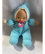 My First Doll 10&quot; Adorable Stuffed Baby Doll H.K Toys lovey blue outfit ... - £12.60 GBP