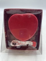 Hallmark Heart Measuring Tape Love Can't Be Measured Valentine's Day Leather Red - $8.91