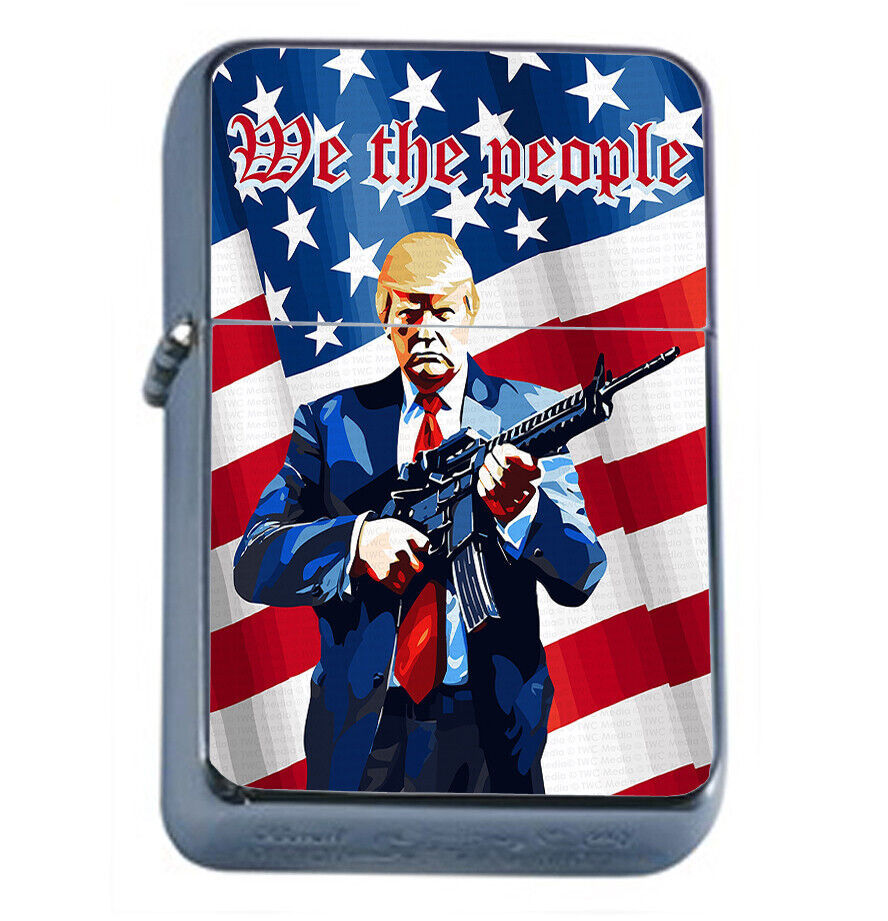 President Donald Trump 2024 L7 Windproof Refillable Flip Top Oil Lighter - $14.80