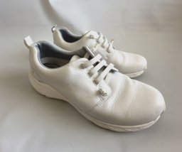 Nurse Mates ALIGN VELOCITY Women White Shoes Size 8 M Lace Up Leather - £22.02 GBP