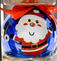 Rauch Glass Ball  Santa Blue White Ho Ho Ho  2019 Holiday Ornament - $16.62