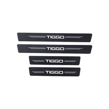 4pcs  Sticker Door  Leather  Sill Plate For CHERY TIGGO 3 4 5 7 PRO 8 Stickers A - £65.03 GBP