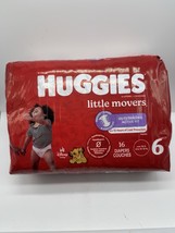 Huggies Active Fit Diapers Little Snugglers Baby 16 Diapers Size 6 35 Lb+ - $8.99