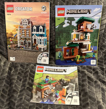 LEGO Creator Expert 10270 Minecraft 21166 21174 Building Manual 3 Booklets ONLY - £23.11 GBP