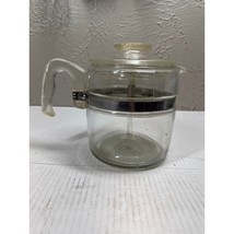 Pyrex Flameware Glass Coffee Pot Stovetop Percolator 7756 6 Cup Complete... - $933.16 MXN