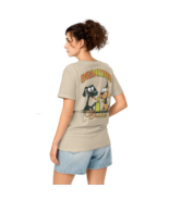 Unisex Organic Mid-Light T-Shirt – &quot;Drinking&quot; Back Print (Desert Dust) - €43,06 EUR