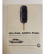 1996 Plymouth Breeze Vintage Print Ad Advertisement pa11 - £5.44 GBP