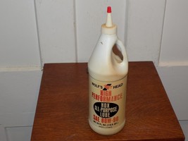 Vintage Wolf’s Head High Performance Hox All- Purpose Lube Empty One Quart - $24.75