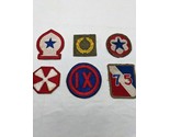 Lot Of (6) 2-3&quot; WWII Iron On Patches - £37.57 GBP