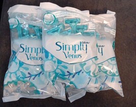 3 Gillette Womens Simply Smooth Venus Disposable Razors (27 Total) (BN5) - £14.76 GBP