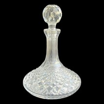 Waterford Ireland Alana Crystal Clear Cut Glass Ships Decanter &amp; Stopper... - $93.50
