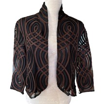 Vintage Talk of the Walk Mesh Ribbon Blazer M Gorgeous Details New - $49.49