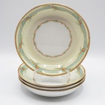 Noritake Morimura Art Decoration N352 Dinner China Soup Bowl Set of 4 19... - £108.90 GBP