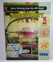 Slot Machine FLYER Bingo Party Video Casino Vintage Gaming Sheet 1990&#39;s - £30.94 GBP