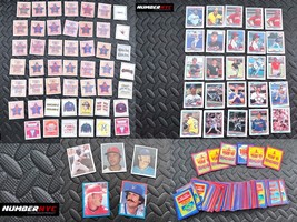 Vintage 1980&#39;s Baseball Topps Mini Stickers &amp; Sportflics + SCORE Hologram Cards - £38.91 GBP