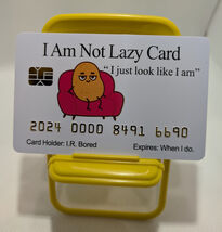 Funny Fake Bankcards (I AM NOT LAZY CARD) 8 Pack, Free Shipping - $24.99