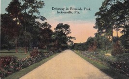 Driveway Riverside Park Jacksonville Florida FL Postcard A10 - £2.35 GBP