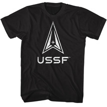 US Space Force Vintage USSF Logo Men&#39;s T Shirt Big Delta Military Star Wars - $23.50+