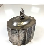 Vtg Godinger Silver Plated 1991 Trinket Jewelry Box Red Velvet Lined w/Lid - $20.50 CAD