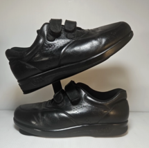 SAS BLACK LEATHER 2STRAP TRIPAD COMFORT LADIES 10 W SHOES - $27.99