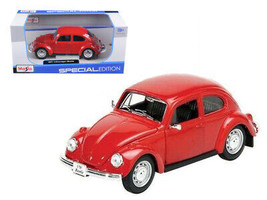 1973 Volkswagen Beetle Red 1/24 Diecast Car Maisto - £28.11 GBP