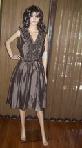 Jessica Howard  Metallic Ruffle Dress SIZE 16 New - $41.09