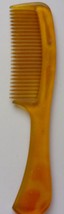 Vintage Goody Lucite Clear Yellow Thick Hair Comb  - $247.28 MXN