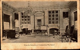 Antique UDB Postcard - Where the Declaration of Independence was signed -bk51 - £3.09 GBP