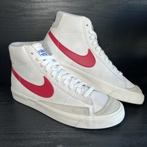 Nike Men’s Blazer Mid 77 Athletic Club Retro Sneaker Sz 9.5 White Red DH... - $911.28 MXN