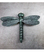 Cast Iron Verdi Green Auspicious Dragonfly Door Knocker With Strike Plate - €18,92 EUR