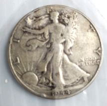 Walking Liberty Half Dollars 90% Silver Circulated 1944 - £15.50 GBP