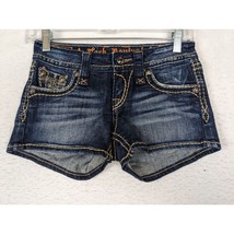 Rock Revival Womens Denim Shorts Size 24 Distressed Embellished - £31.49 GBP