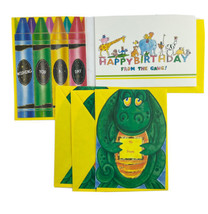 Birthday Cards For Kids Lot of 5 Cards Crocodile Crayons Zoo Animals - £5.92 GBP
