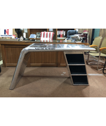Wing Desk Beautiful Handmade Aluminum Desk Furniture - $2,720.00