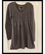 Women&#39;s Chestnut Brown Sonoma Ribbed Baby Doll Long Sleeve Sweater/Top M - $22.45 CAD