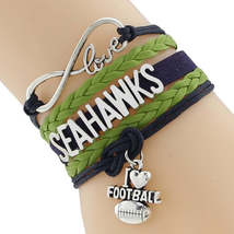 Infinity Love Seattle Seahawks Football Team Bracelet - $14.95