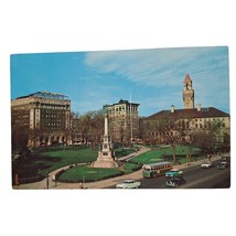 Postcard Worchester Massachusetts Common And City Hall Chrome Unposted - £5.44 GBP