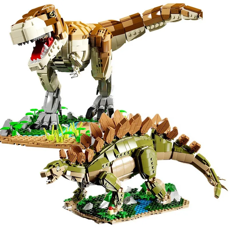 Jurassic Dinosaur World Mosasaurus Stegosaurus Tyrannosaurus Rex Model Building - £50.44 GBP+