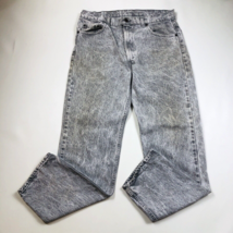 Vintage Levis 505 Acid Washed Denim Gray Jeans Tag 38 x 32 Made in USA - £45.27 GBP