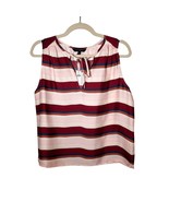 Banana Republic Factory Striped Blouse Size XS Sleeveless NWT Office Vac... - $275.97 MXN