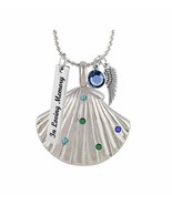 Sea Glass Seashell Pendant Urn - Love Charms™ Option - $29.95+