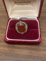 Vintage Signed Uncas Art Deco Ring Band Size 6.25 - £46.69 GBP
