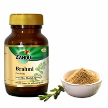 Zandu Pure Herb Brahmi 60 N Pack of 2 Mental Agility Health Care Ayurveda Tablet - £29.75 GBP