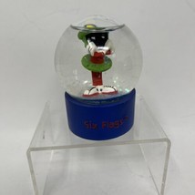 RARE Warner Bros Looney Tunes Marvin The Martian Snowglobe Six Flags Mini Globe - £27.89 GBP