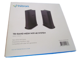 Two Hitron ARIA3411 Tri-Band Mesh WiFi 6E System - £312.72 GBP